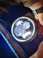 CO LIGHT 7 pulgadas faros LED de circulación diurna Hi/Lo haz 50W 30W Halo anillo de ámbar Ojo de ángel para Niva de Lada Offroad 4x4 UAZ 12V 24V