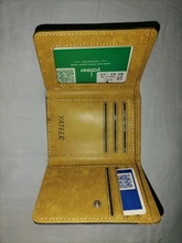 Cartera Retro para hombre, porta tarjetas de identificación, monedero pequeño de cuero, billetera pequeña plegable, cartera delgada