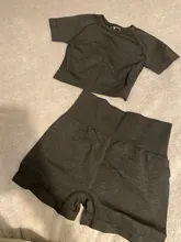 Conjunto de Yoga Vital sin costuras para mujer, ropa deportiva de entrenamiento, para gimnasio, Top corto de manga corta/larga, Leggings de cintura alta, traje deportivo, 2/3/5 Uds.