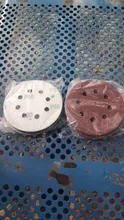 Discos de lijado de forma redonda, hoja de lija, papel de lija, 8 agujeros, 60-125, 5 pulgadas, 1200mm, 10 Uds.