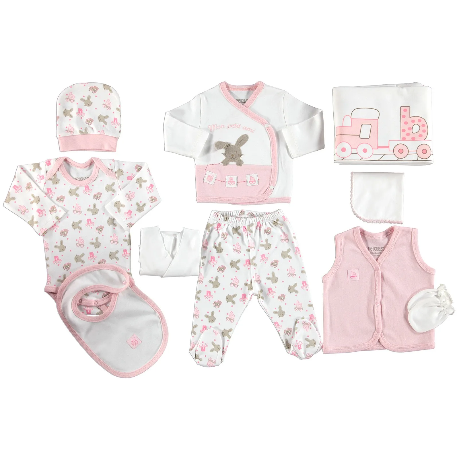 

ebebek HelloBaby Rabbit Theme Newborn Hospital Pack 10 pcs