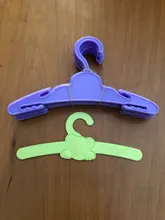 Muñeca de 10 unids/lote muñecas percha blanco rosa perchas de plástico americano recién nacido bebé accesorios 18 pulgadas muñeca