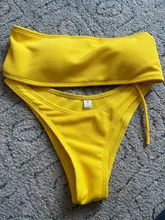 Swimsuit Women Bikini-Set Biquini Brazillian Maillot-De-Bain Sexy Off-Shoulder Solid