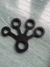 Expansor de mano de silicona para entrenamiento con los dedos, bandas de resistencia para fuerza, ejercicio de muñeca, Fitness, 1 Uds.