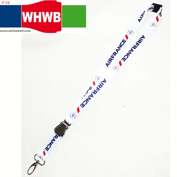 

Airfrance Air France airlines Airplane buckle Lanyard Pilot keychain Crew's ID Card Holder e snap clasp clip ring sling string