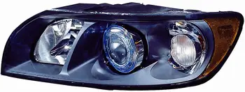 

HEADLIGHT VOLVO S40/V50 2004 XENON PARAB. BLACK Left Compatible