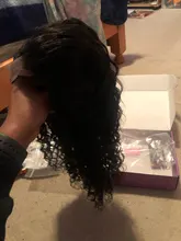 Pelucas de cabello humano peruano para mujeres negras, postizo de ondas profundas con cierre de encaje, 4x4