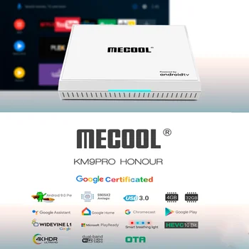 

MECOOL KM9PRO Honour, Android TV box, with Google certification, Streaming ,4K, HDR, google wizard, Bluetooth,