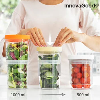 

InnovaGoods Size-Adjustable Containers (Set of 3)