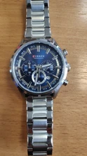 CURREN nueva moda relojes con tapa de acero inoxidable de la marca de lujo de deportes cronógrafo reloj de cuarzo de los hombres Relogio Masculino