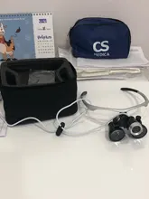 Binocular de aumento 3,5x, lupa quirúrgica con luz LED, lámpara de lupa de operación médica