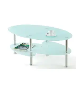 

Center table Santi oval white crystals