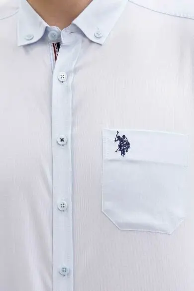 U.S. POLO ASSN. Турнир, обычная рубашка - Цвет: Синий