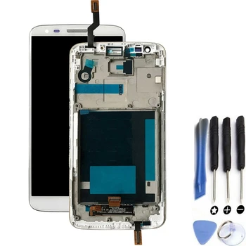 

Display For LG G2 | Color White | With Frame |