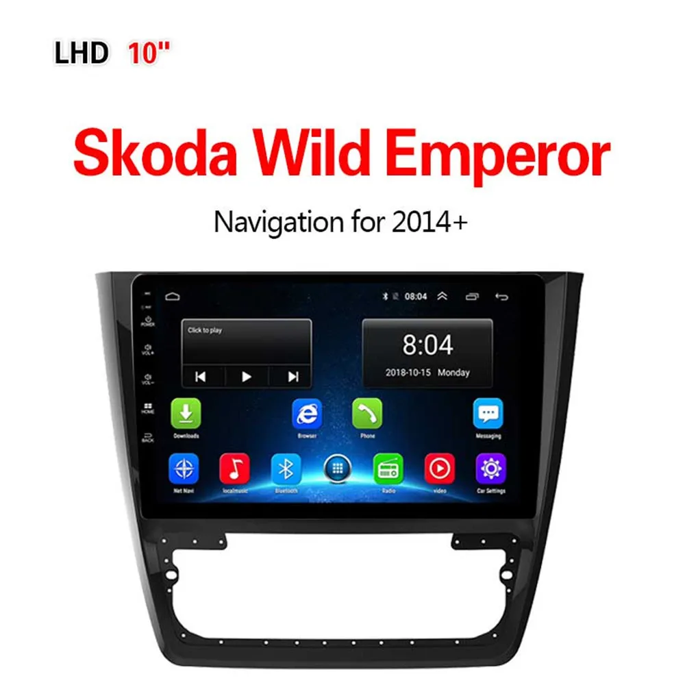 Lionet gps навигация для автомобиля Skoda Wild Emperor+ 10,1 дюймов LS4004Y - Размер экрана, дюймов: 4G1G16G