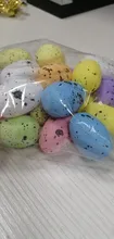 Kids Gift Craft Bird-Pigeon-Eggs Easter-Decoration Favor Painted Happy 3cm-Foam DIY Party