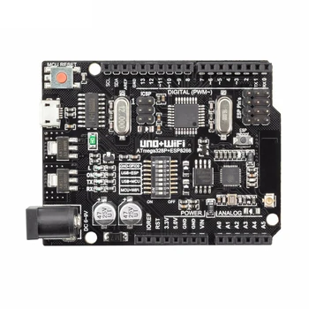 

Taidacent ESP8266 32Mb Memory USB-TTL UNO USB to Serial Converter CH340G Compatible for NodeMCU WiFi R3 ATmega328P + ESP8266