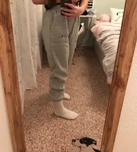 Joggers informales de lana para mujer, pantalones de chándal holgados de cintura alta, Hip-Hop, para correr, trotar, ropa de calle, 2020