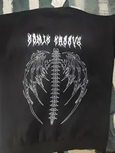 Ropa de calle de primavera para mujer, Tops negros, Sudadera con capucha gótica blanca de gran tamaño, ropa de calle para mujer, sudaderas geniales de hip-hop para parejas