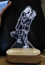 Night-Light Wooden-Base Christmas-Gift Photo-Customized Wedding DIY Holiday for USB 3D