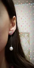Pendientes de Clip para oreja de estilo coreano para mujer, sin perforación, perlas largas, sin orificio de oreja, joyería