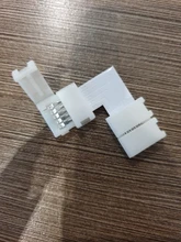 Uds 2PIN 3PIN 4PIN 5PIN libre de soldadura conector LED 10mm L / T / X forma Conector de esquina para luz de tira LED RGB RGBW RGBWW