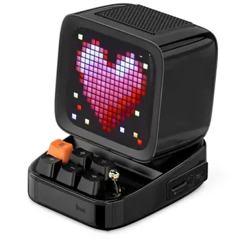 

Mini Retro Game Console Speaker Box Cassa Bluetooth Speaker Pixel Smart Alarm Clock Subwoofer Speaker Vintage Game Birthday Gift
