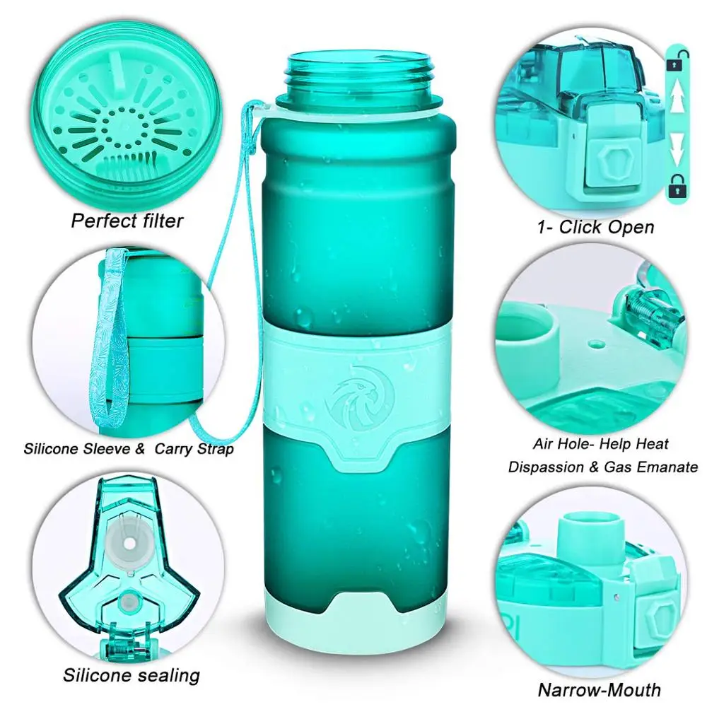 ZORRI Sports Wasser Flasche 500 мл kunstoff напиток тур Спорт на открытом воздухе Schule Leck Proof Seal Gourde