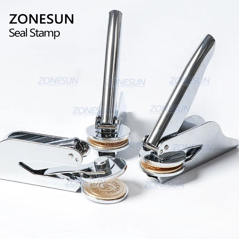  ZONESUN Custom Brass Embossing Stamp Logo Personalized Embossing Seal For Letter Wedding Envelope D - 33004786148