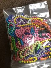 Cadena de cuentas de bolas DIY, colores variados, 12CM, fabricación de llaves, muñecas, etiquetas de mano, suministros de conectores para componentes de joyería, 20 colores