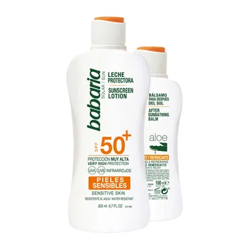 

BABARIA MILK BODY SENSITIVE SKIN SPF50 + 200ML + AFTER SUN 100ML ALOE