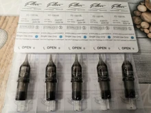 Agujas con filtro para cartucho de tatuar, sistema de agujas para máquina de tatuaje, revestimiento redondo, #10, de 0.30 mm, 10 unidades por lote