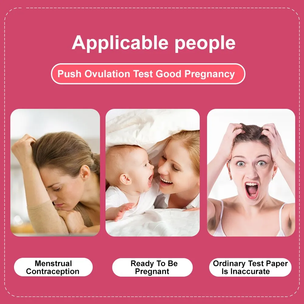 100 PCS LH Test Strips Self-test Ovulation Test Home Teste Embarazo Grossesse Pregnancy Rapid Detection Ship