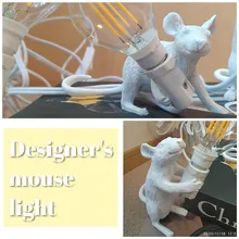 Table-Lamp Desk-Lights Mouse Postmodern Animal Seletti Home-Decor Resin Small Mini Cute