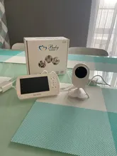 KERUI-Monitor de bebé con pantalla de 4,3 pulgadas, cámara de vídeo niñera con cámara de seguridad, Monitor de temperatura Babyfoon, visión nocturna