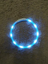 PanDaDa-Collar Led luminoso para perro, con Usb, para noche, recargable, intermitente de seguridad, brillante