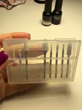 Caja de almacenamiento de acrílico con 20 ranuras para brocas de uñas, soporte vacío para fresas, recipiente de exhibición, accesorios de manicura, LAA35-2