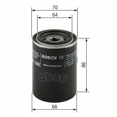Фильтр Масляный Hyundai Atos/Getz, Kia Cerato/Shuma/Rio/Picanto 1.0i-2.0 98 Bosch арт. F026407025