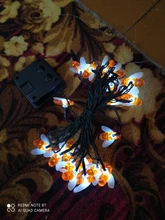 Fairy-Light Fence Led-String Patio Solar-Powered Outdoor Garden Christmas New Honey Cute