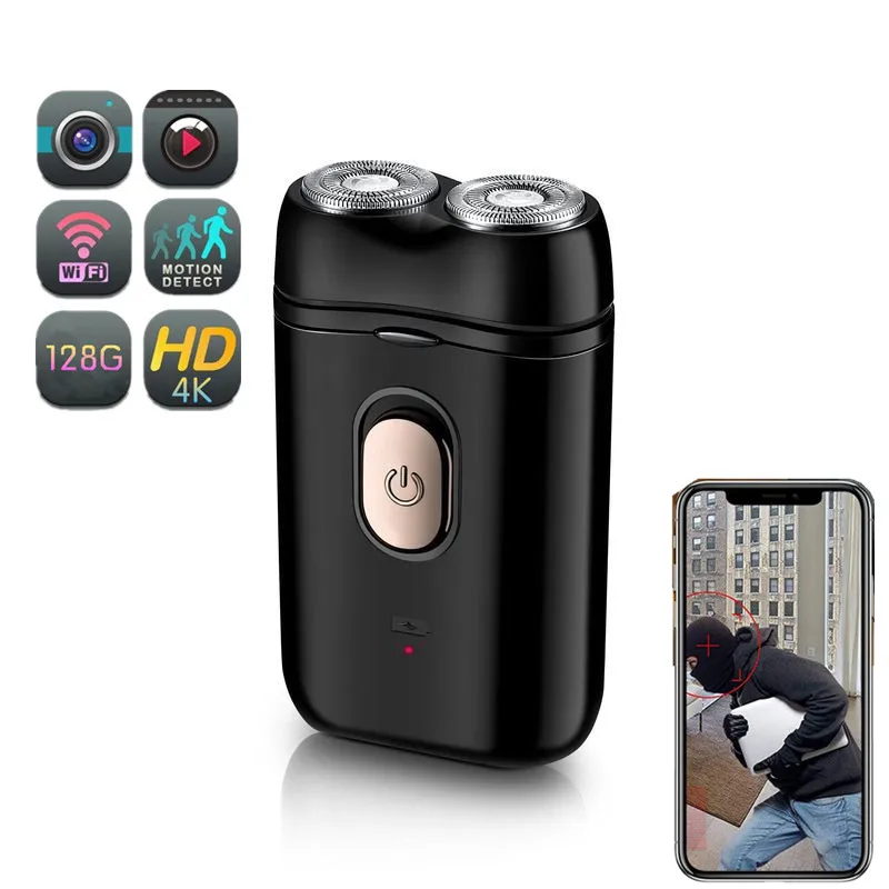 4K/1080P WiFi Camera Wireless Baby Nanny MIni Cam Home Security Surveillance Shaver Style Remote View Motion Detection | Электроника