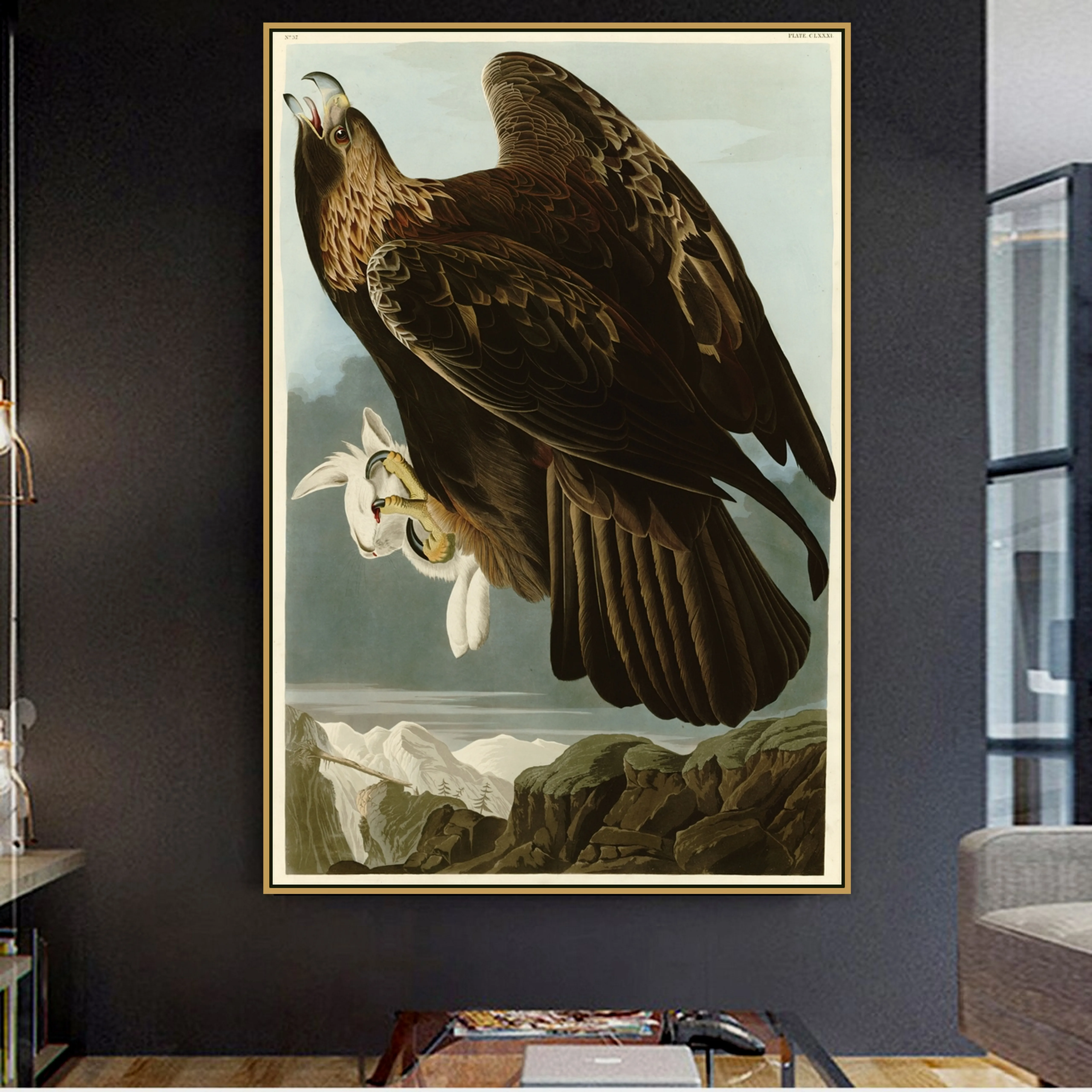 Джон Джей Audubon холст картина печатный плакат года известный американский