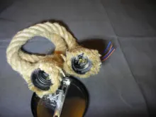 Adaptor Connector Cable Socket Bulb-Holder Chandelier Decorative-Rope E27-Lamp-Base Retro