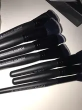 Zoreya-Conjunto de brochas negras de maquillaje para ojos, herramientas de cosmética facial, cepillo de pelo de nailon, mango de madera, pinceles profesionales de belleza, 7/9 Uds.