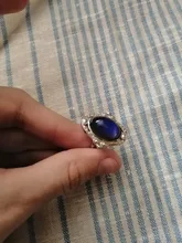 Vintage Color Retro cambio anillo Oval emoción sentimiento cambiante anillo de Control de temperatura de Color anillos para las mujeres