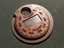 Herramienta de medición de bujía, 1 unidad, calibre de bujía, tipo moneda, rango de 0,6-2,4mm, calibre de bujía