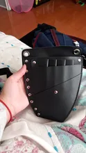 Bolsa de tijera de pelo con remaches de cuero PU, bolsa de Clips, funda de tijeras de peluquero, funda cartuchera con cinturón de cintura, negra