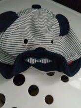 Gorro para bebé de oso de dibujos animados, gorra de béisbol algodón rayado ajustable para primavera y verano, Linda gorra de béisbol, sombrero para el sol para niños, gorros de bebé niño niña con orejas