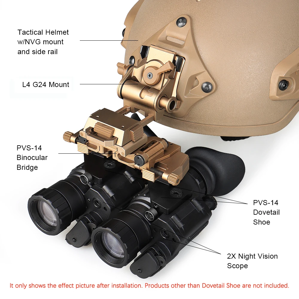 Night Vision Goggles Mount Bracket para Casais,