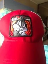 Capslab-Gorra de malla con diseño de Bugs Bunny para hombre y mujer, gorro de béisbol con diseño de pantera ajustable, de dibujos animados Snapback, unisex