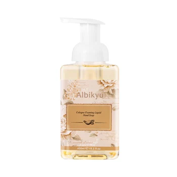 

Albikyu Foaming hand sanitizer leaves fragrance, easy to rinse, moisturizing, moisturizing, press bottle for household use